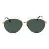 Polaroid PLD4142GSX60P Unisex Rechteck-Sonnenbrille - Schwarzer Rahmen, graue polarisierte Gläser - 60/14/145 mm
