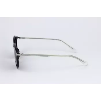 POLAROID PLD4148GSX807 Unisex Sonnenbrille - Schwarzer Rahmen, Graue polarisierte Gläser, 50/19/140 mm