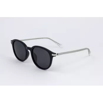 POLAROID PLD4148GSX807 Unisex Sonnenbrille - Schwarzer Rahmen, Graue polarisierte Gläser, 50/19/140 mm