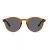 POLAROID PLD4153S09Q Herren-Sonnenbrille im Square-Pilot-Design - Schwarzer Rahmen, graue polarisierte Gläser