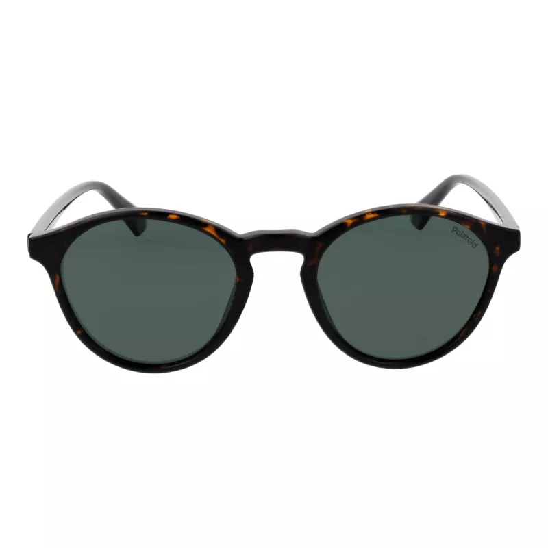 Polaroid PLD4153S50086 Herren eckige Havanna Acetat-Sonnenbrille mit grauen polarisierten Gläsern