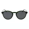 POLAROID PLD4153S501ED Herren eckige Sonnenbrille - Schwarzer Rahmen, graue polarisierte Gläser, 50/21/145 mm