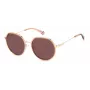 POLAROID PLD4160GSXDDB Unisex Rechteck-Sonnenbrille - Polarisiert UV400 Graues Glas Schwarzer Rahmen