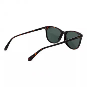 POLAROID PLD4161S55086 Damen Rechteck-Sonnenbrille - Havanna Schildpatt Rahmen, Braune Polarisierte Gläser, 55mm