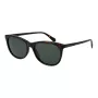 POLAROID PLD4161S55086 Damen Rechteck-Sonnenbrille - Havanna Schildpatt Rahmen, Braune Polarisierte Gläser, 55mm