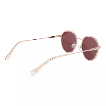 Polaroid PLD4173GSX51D Unisex Rechteck-Sonnenbrille - Schwarzer Rahmen, graue polarisierte Gläser, 51 mm