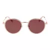 Polaroid PLD4173GSX51D Unisex Rechteck-Sonnenbrille - Schwarzer Rahmen, graue polarisierte Gläser, 51 mm