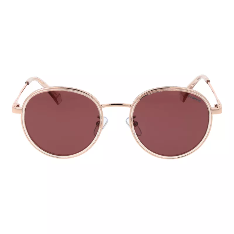 Polaroid PLD4173GSX51D Unisex Rechteck-Sonnenbrille - Schwarzer Rahmen, graue polarisierte Gläser, 51 mm