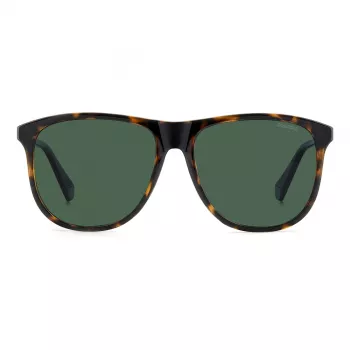 POLAROID PLD4178S086 Herren Rechteckige Polarisierte Sonnenbrille Havana 55mm