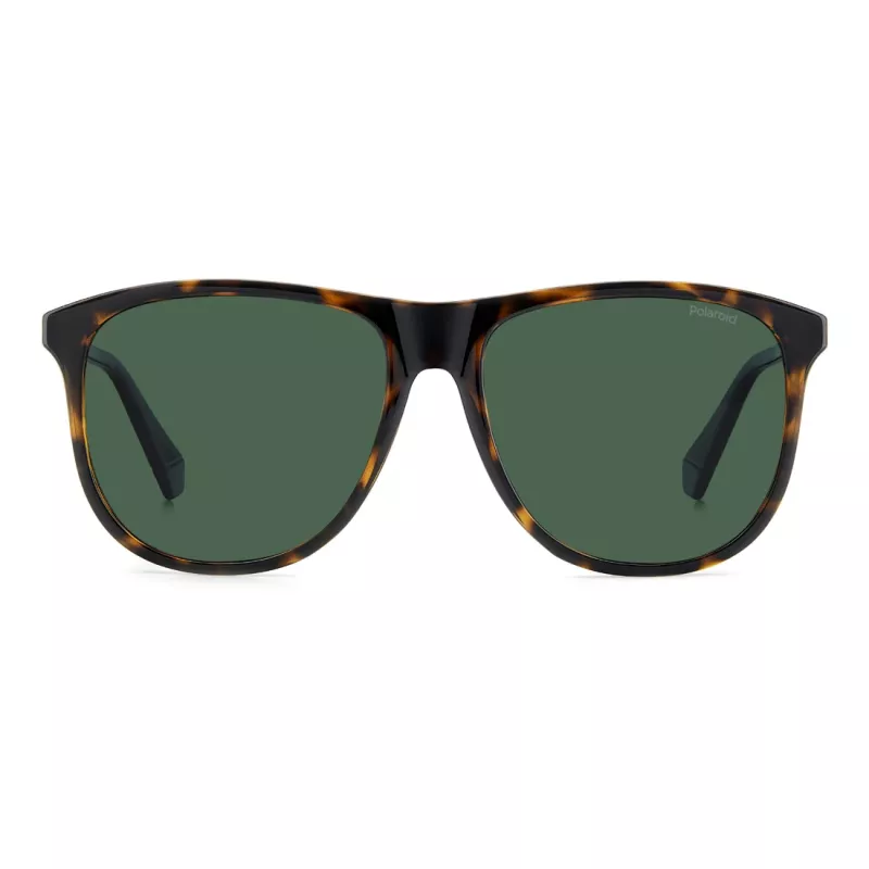 POLAROID PLD4178S086 Herren Rechteckige Polarisierte Sonnenbrille Havana 55mm