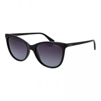 Polaroid PLD4179S55807 Damen-Rechteck-Sonnenbrille - Havanna-Schildpattrahmen, braune polarisierte Gläser, 55 mm