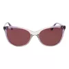 Polaroid PLD4179S55B3V Damen-Rechteck-Sonnenbrille - Havanna-Acetat-Rahmen, braune polarisierte Gläser
