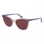 Polaroid PLD4179S55B3V Damen-Rechteck-Sonnenbrille - Havanna-Acetat-Rahmen, braune polarisierte Gläser