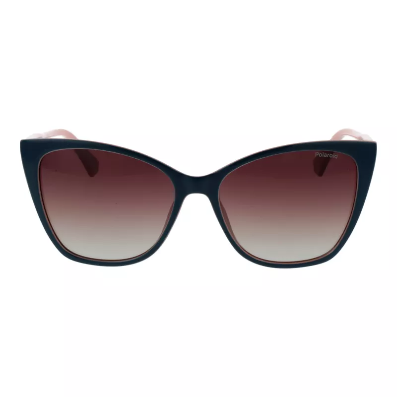 POLAROID PLD4181S56DB1 Damen Rechteck-Sonnenbrille Havana Braun Polarisiert UV400
