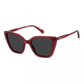 Polaroid PLD4189S8CQ Damen Polarized Sonnenbrille - Schwarzer Rahmen Graue Gläser 53mm