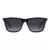 POLAROID PLD4190S807 Herren Rechteck-Sonnenbrille - Schwarzer Rahmen Graue Polarisierte Gläser 56mm