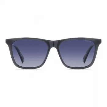 Polaroid PLD4190SKB7 Herren rechteckige polarisierte Sonnenbrille - Schwarz/Grau