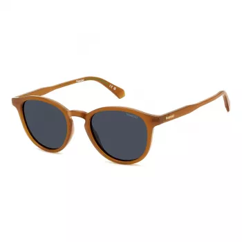 POLAROID PLD4191SFMP Herren Polarized Sonnenbrille - Schwarzer Rahmen Graue Gläser 51mm