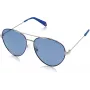 POLAROID PLD6055SPJPC3 Herren Rechteckige Polarisierte Sonnenbrille - Schwarz/Grau