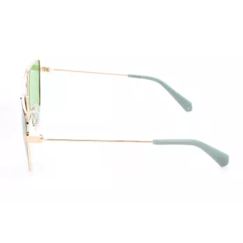 Polaroid PLD6057S1ED Damen-Sonnenbrille - Schwarzer Rahmen, Graue polarisierte Gläser, 58 mm