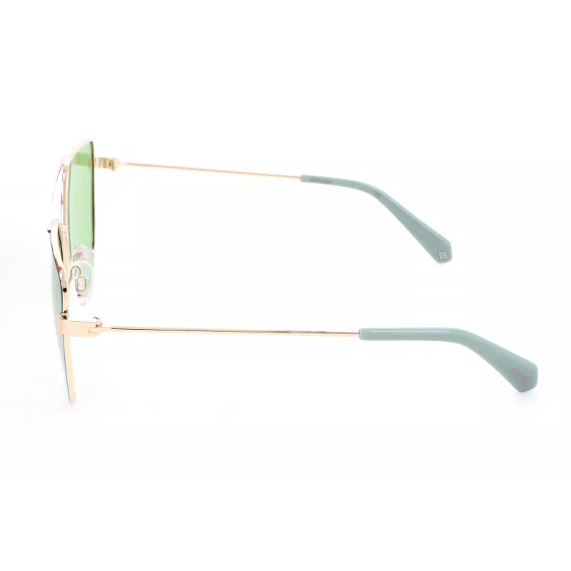 Polaroid PLD6057S1ED Damen-Sonnenbrille - Schwarzer Rahmen, Graue polarisierte Gläser, 58 mm