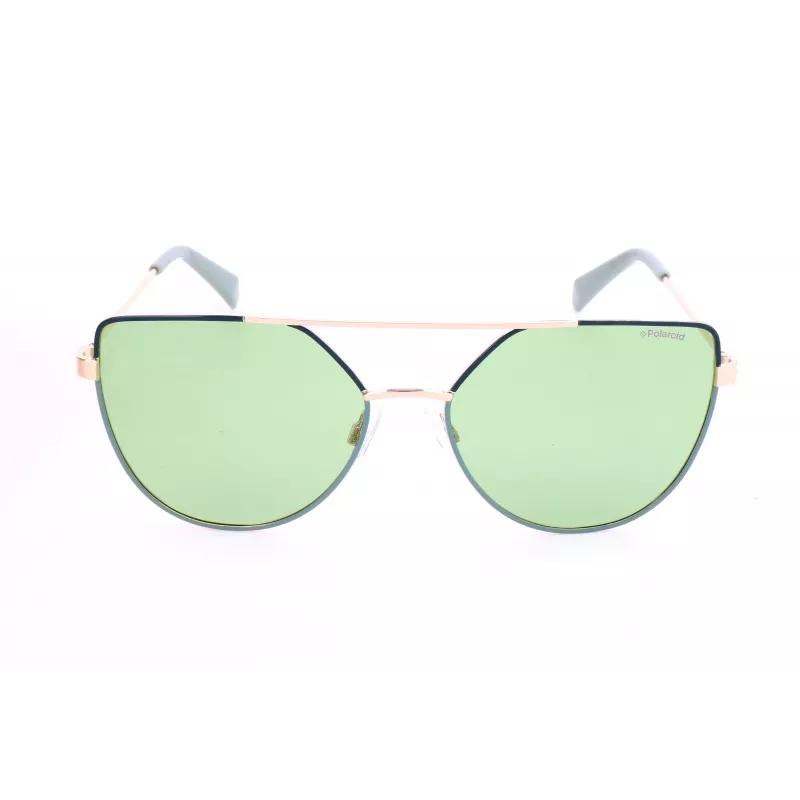 Polaroid PLD6057S1ED Damen-Sonnenbrille - Schwarzer Rahmen, Graue polarisierte Gläser, 58 mm