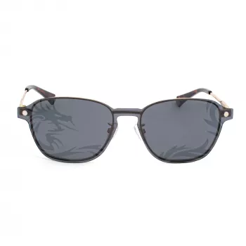 POLAROID PLD6119GCSJ5G Unisex Rechteckige Sonnenbrille - Havana Rahmen, Graue Polariserte Gläser, 53 mm