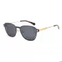 POLAROID PLD6119GCSJ5G Unisex Rechteckige Sonnenbrille - Havana Rahmen, Graue Polariserte Gläser, 53 mm