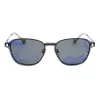 POLAROID PLD6119GCSKJ1 Unisex-Rechteck-Sonnenbrille - Graue polarisierte Gläser, schwarzer Rahmen, 53 mm