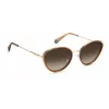 Polaroid PLD6145S10ALA Damen-Sonnenbrille im Square-Stil - Havana-Bügel, braune polarisierte Gläser, 56 mm