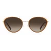 Polaroid PLD6145S10ALA Damen-Sonnenbrille im Square-Stil - Havana-Bügel, braune polarisierte Gläser, 56 mm