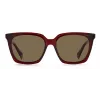 POLAROID PLD6160SC9ASP Damen Rechteck-Sonnenbrille - Smoke Grey Polarized