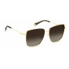 Polaroid PLD6164GS06JL Damen-Sonnenbrille - Havanna-Rahmen, braune polarisierte Gläser, 59 mm