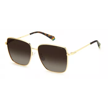 Polaroid PLD6164GS06JL Damen-Sonnenbrille - Havanna-Rahmen, braune polarisierte Gläser, 59 mm