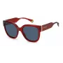 Polaroid PLD6167SC9AC3 Damen-Sonnenbrille - Havana, grüne polarisierte Gläser