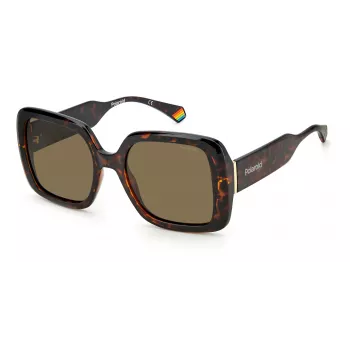 POLAROID PLD6168S086F4 Damen-Sonnenbrille Havana 54mm