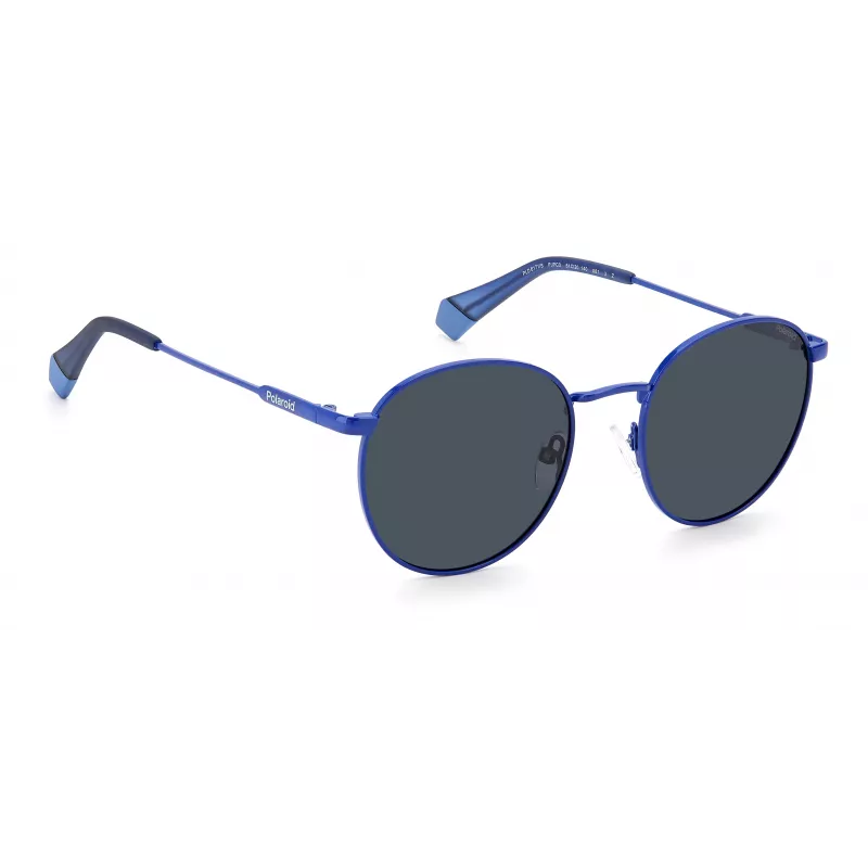 Polaroid PLD6171SPJPC3 Unisex-Sonnenbrille - Schwarzer Rahmen, graue polarisierte Gläser, 51 mm