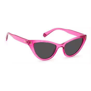Polaroid PLD6174/S Damen-Sonnenbrille Havanna Acetatrahmen Braune polarisierte Gläser 52mm