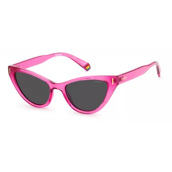 Polaroid PLD6174/S Damen-Sonnenbrille Havanna Acetatrahmen Braune polarisierte Gläser 52mm