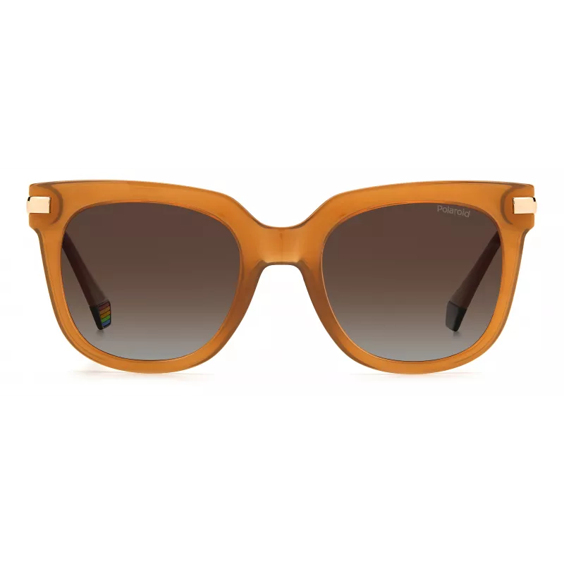 Polaroid PLD6180SL7QF1 Damen-Sonnenbrille - Havanna-Rahmen, braune polarisierte Gläser