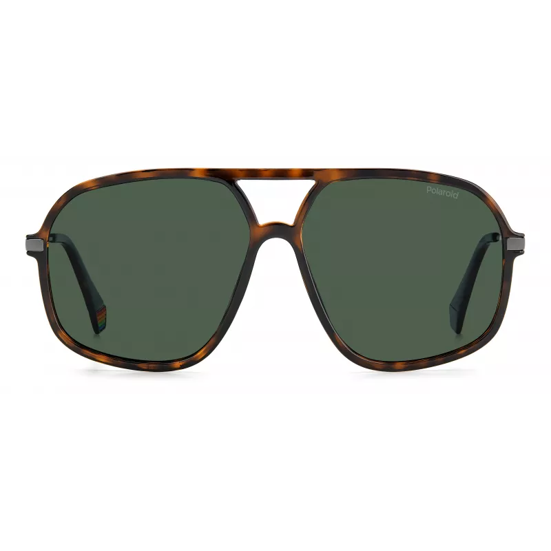 Polaroid PLD6182/S Unisex-Sonnenbrille - Havanna-Schildpattrahmen, braune polarisierte Gläser, 59 mm