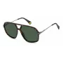 Polaroid PLD6182/S Unisex-Sonnenbrille - Havanna-Schildpattrahmen, braune polarisierte Gläser, 59 mm