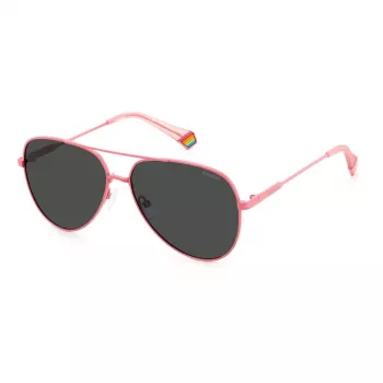 POLAROID PLD6187S35J Unisex Rechteck-Sonnenbrille - Polarisierte Polycarbonat-Gläser - 60/14/145 mm