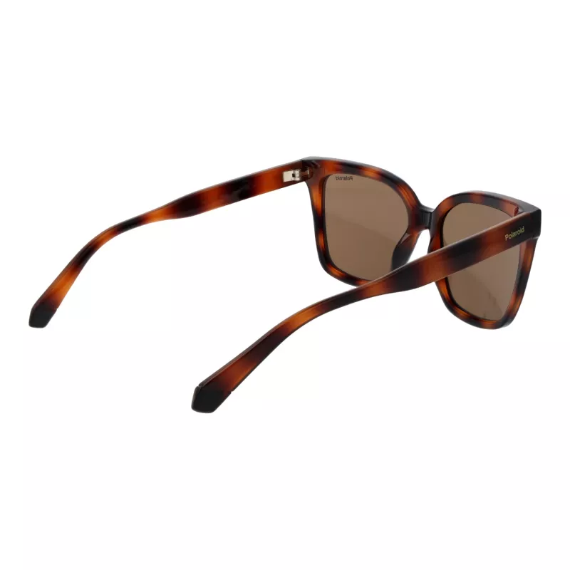 Polaroid PLD6192S54086 Damen-Sonnenbrille - Havanna Brauner Rahmen, Polarisierte Braune Gläser - 54mm