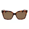 Polaroid PLD6192S54086 Damen-Sonnenbrille - Havanna Brauner Rahmen, Polarisierte Braune Gläser - 54mm