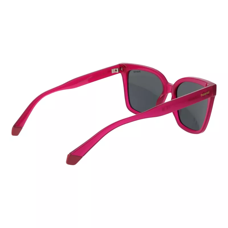 Polaroid PLD6192S54MU1 Damen-Sonnenbrille, Havana, Braune polarisierte Gläser, 54 mm