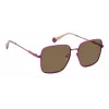 Polaroid PLD6194SX1JZF Damen-Sonnenbrille, quadratisch, Acetat, Havana Braun, polarisiert, UV400