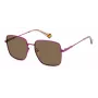 Polaroid PLD6194SX1JZF Damen-Sonnenbrille, quadratisch, Acetat, Havana Braun, polarisiert, UV400