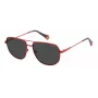 POLAROID PLD6195SX0Z3 Unisex Sonnenbrille - Schwarzes Gestell, graue Gläser, 58 mm