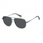 Polaroid PLD6195SXFLLF Unisex Rechteck-Sonnenbrille - Polarisiert UV400 58mm